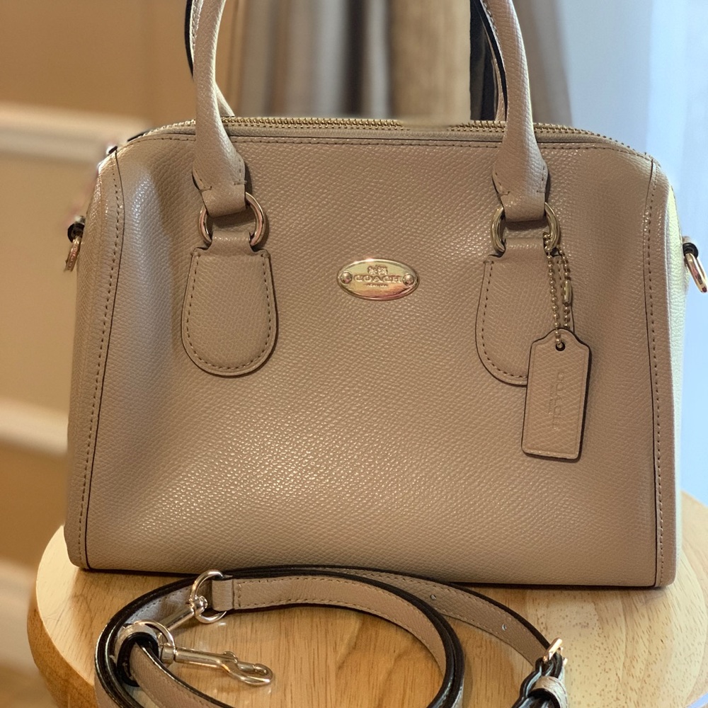 CROSSGRAIN LEATHER MINI BENNETT SATCHEL - Picture 2 of 8